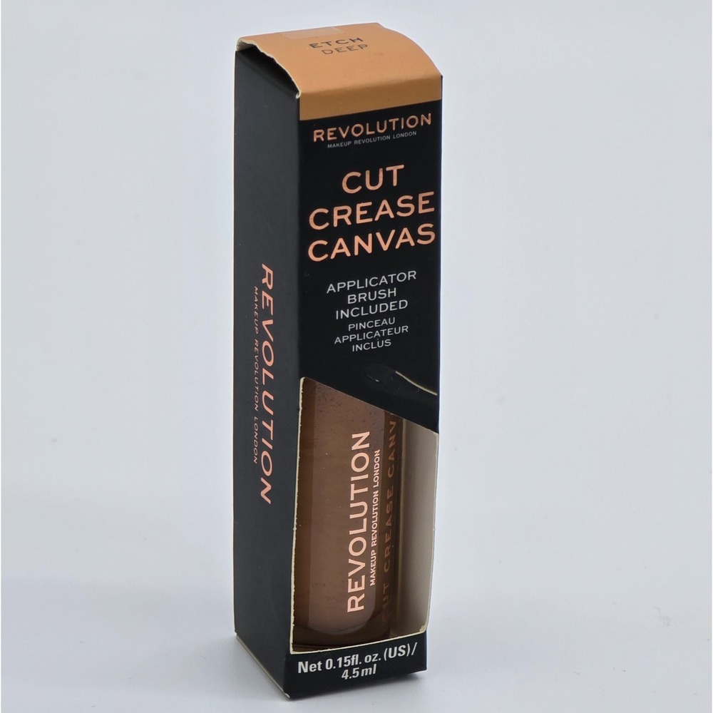 Makeup Revolution Cut Crease Canvas Etch Deep Eyeshadow Base 4.5ml Brush New